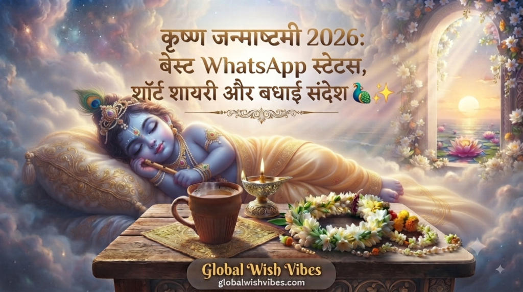 Happy Janmashtami 2026 WhatsApp Status Banner and Festival Greetings