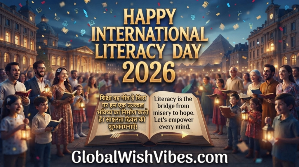 "An adult teaching a young child to read, symbolizing the gift of literacy for 2026"