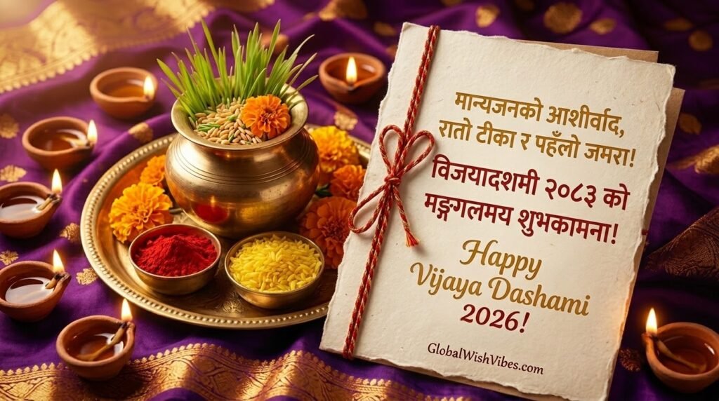 Dashain Victory and Prosperity Wishes Image GlobalWishVibes