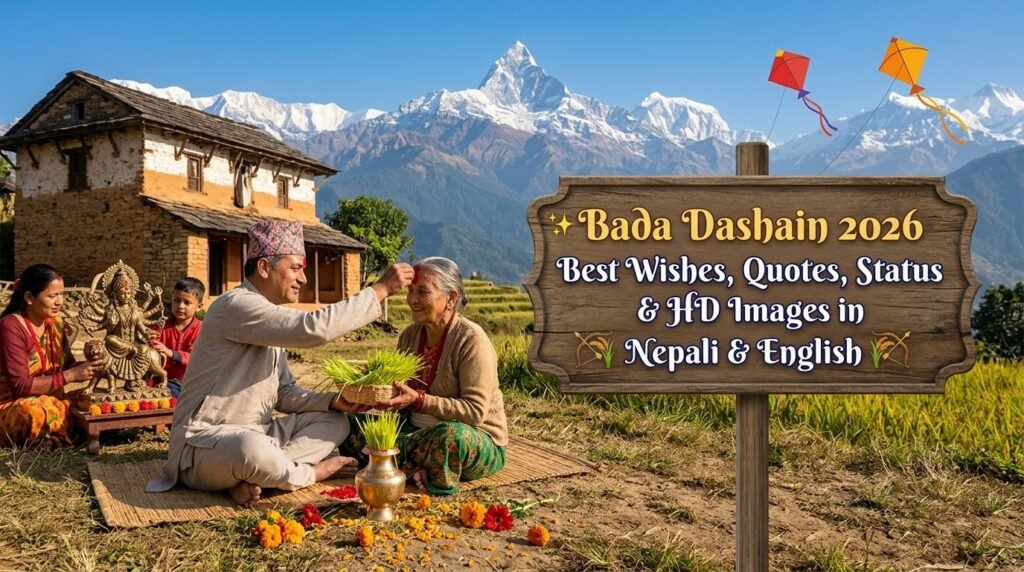 ✨ Bada Dashain 2026 Best Wishes, Quotes, Status & HD Images in Nepali & English 🌾🏹